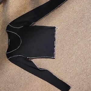 Ribbed Longsleeve Brandy Melville Crop Top